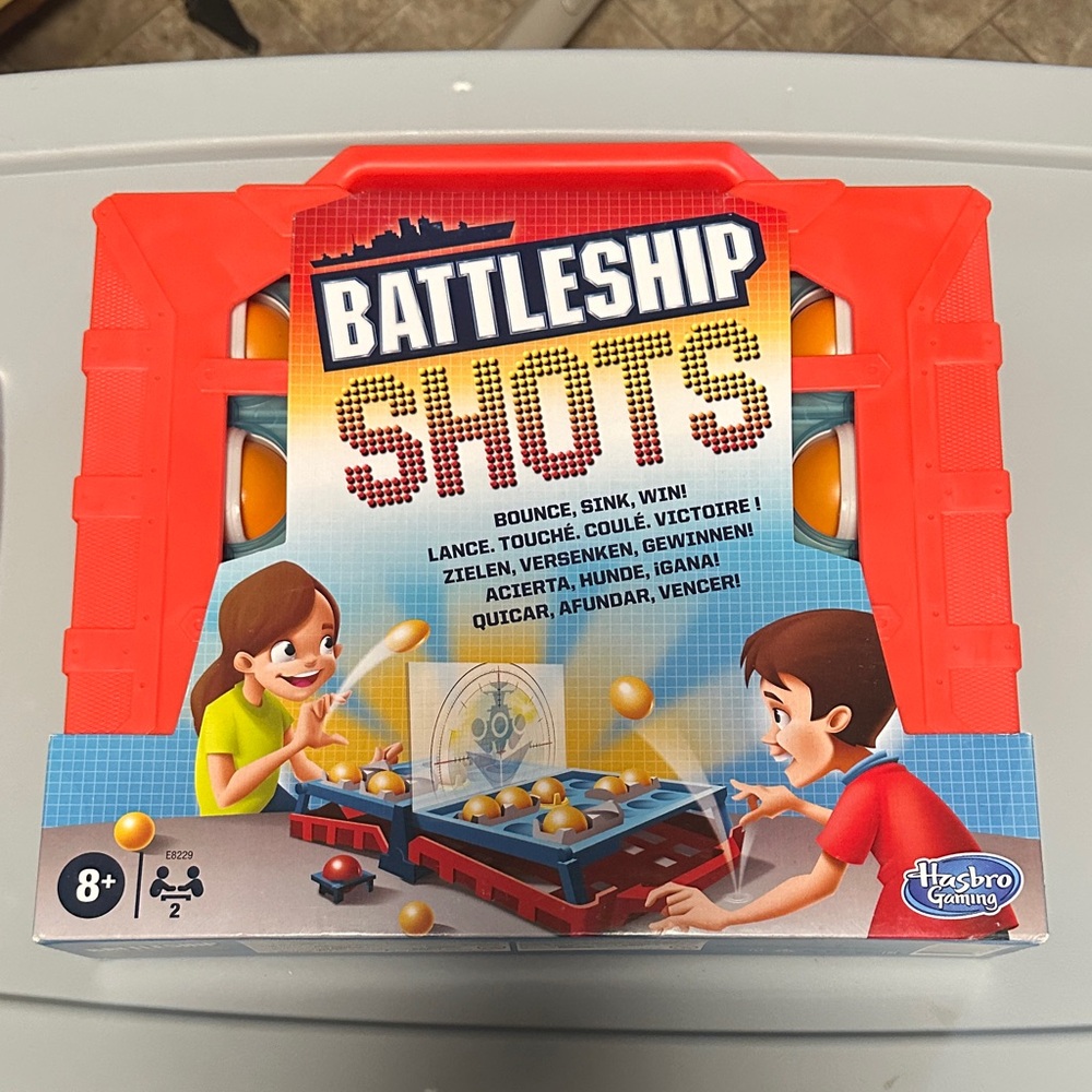 Hasbro Battleship Shots Game - Vibrant Red and Blue